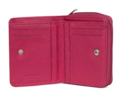 Hexagona Portefeuille 1 Volet Cuir Vachette Fushia " 468322 " -Hexagona Soldes Boutique 46832230002 034848700 1630 18092023