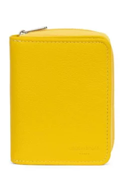 Hexagona Portefeuille 1 Volet Cuir Vachette Jaune " 468322 " -Hexagona Soldes Boutique 46832290001 025156000 1630 18092023