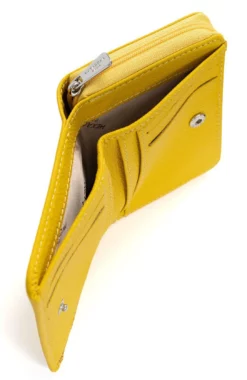 Hexagona Portefeuille 1 Volet Cuir Vachette Jaune " 468322 " -Hexagona Soldes Boutique 46832290006 040251700 1630 18092023