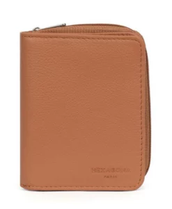 Hexagona Portefeuille 1 Volet Cuir Vachette Tan " 468322 " -Hexagona Soldes Boutique 468322a201 099082700 1630 18092023