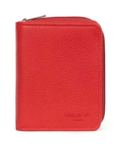 Hexagona Portefeuille 1 Volet Cuir Vachette Fraise " 468322 " -Hexagona Soldes Boutique 468322a231 066260800 1630 18092023