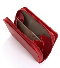 Hexagona Portefeuille 1 Volet Cuir Vachette Fraise " 468322 " -Hexagona Soldes Boutique 468322a235 085428300 1630 18092023