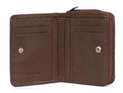 Hexagona Portefeuille 1 Volet Cuir Vachette Choco " 468322 " -Hexagona Soldes Boutique 468322a92 037523200 1630 18092023