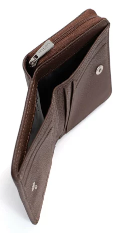 Hexagona Portefeuille 1 Volet Cuir Vachette Choco " 468322 " -Hexagona Soldes Boutique 468322a96 001032200 1630 18092023