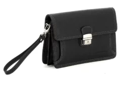 Hexagona Pochette Dragonne 2 Soufflets Vachette Noir " 469376 " -Hexagona Soldes Boutique 469376 noir biais 080633600 1757 12102019