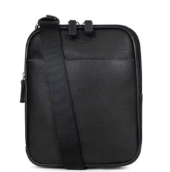 Hexagona Sacoche Cuir De Vachette Graine Noir " 469380 " -Hexagona Soldes Boutique 46938001001 033750400 1047 20102023