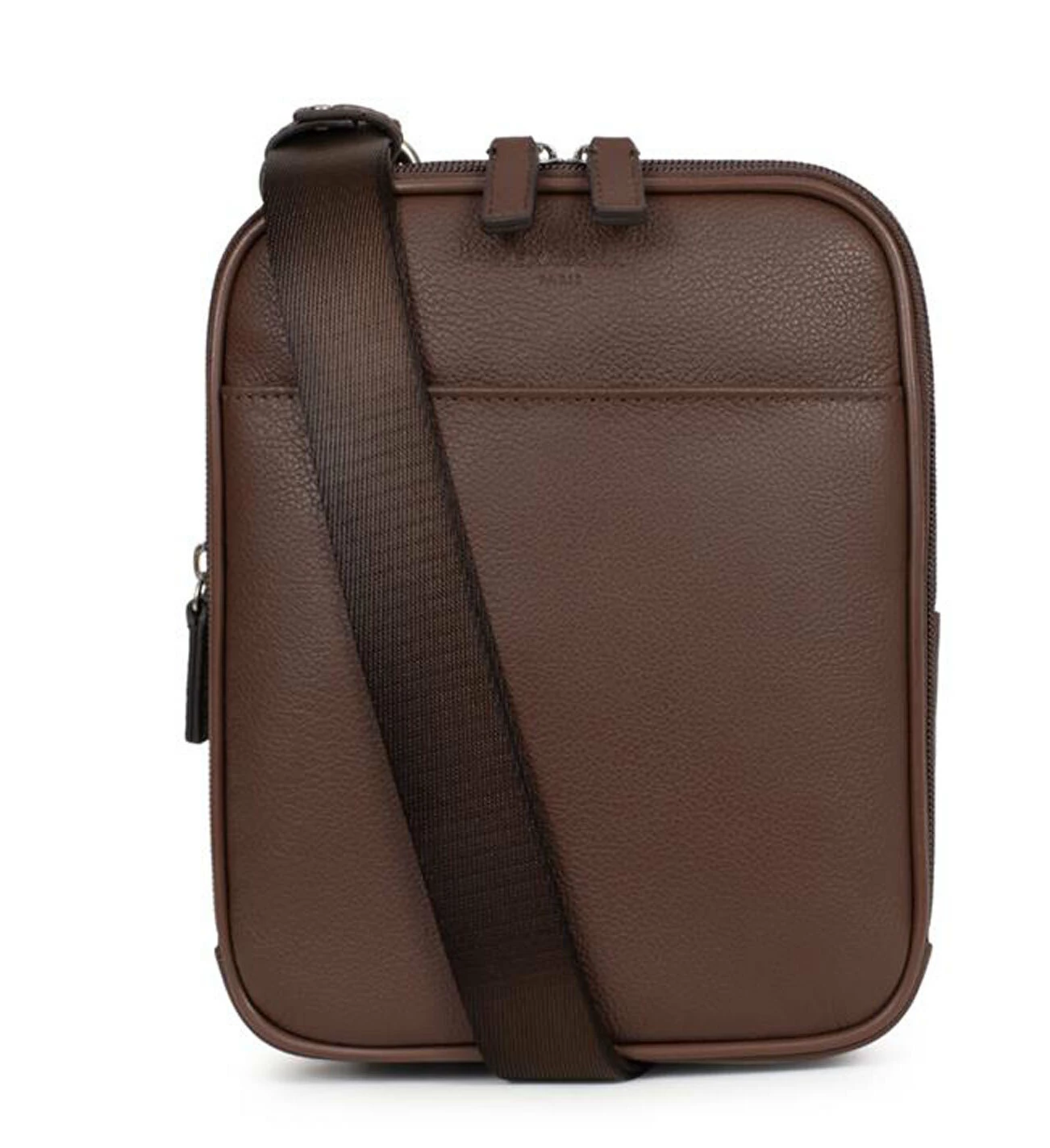 Hexagona Sacoche Cuir De Vachette Graine Chocolat " 469380 " 4 Hexagona Sacoche Cuir De Vachette Graine Chocolat " 469380 " – Image 2