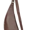 Hexagona Sac Porté Travers Cuir Vachette Chocolat " 469522 " -Hexagona Soldes Boutique 469522a93 027707000 0955 17032023