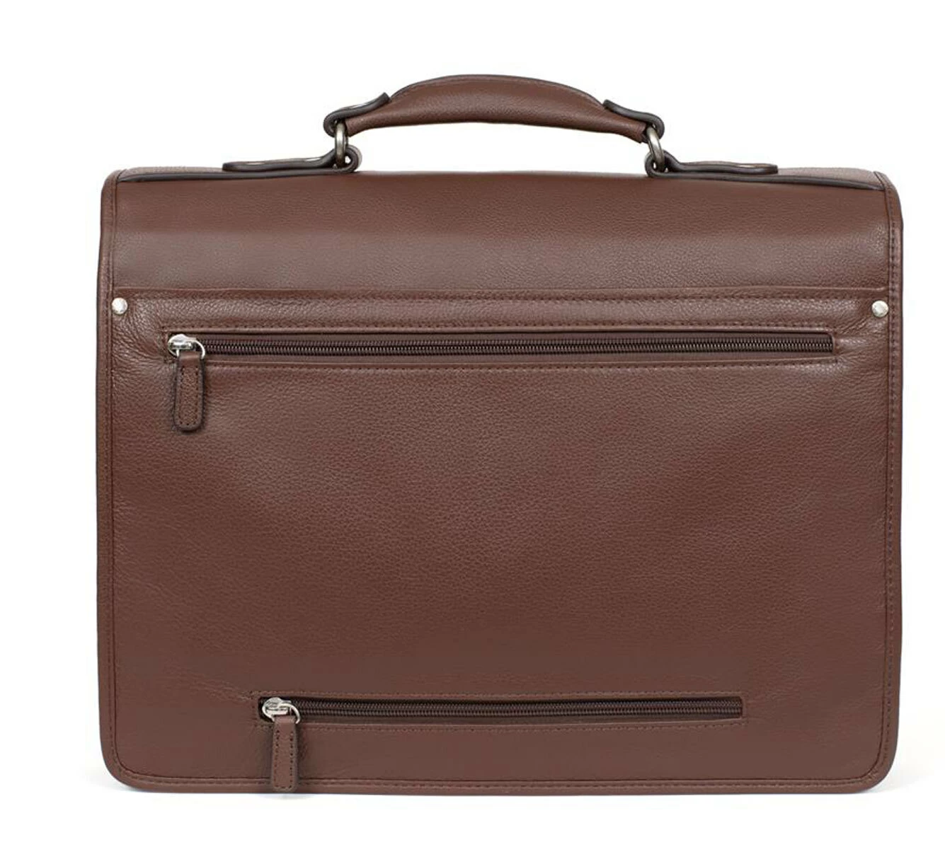 Hexagona Serviette En Cuir Vachette Chocolat " 469545 " 3 Hexagona Serviette En Cuir Vachette Chocolat " 469545 "