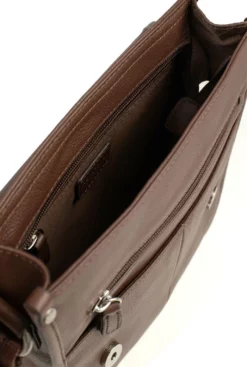 Hexagona Besace Cuir Vachette Chocolat " 469548 " -Hexagona Soldes Boutique 469548a95 054739300 1103 04042023