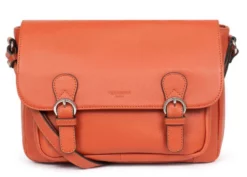 Hexagona Gibecière Cuir De Vachette Grainé Orange " 469707 " -Hexagona Soldes Boutique 46970717001 007908200 1155 03032022