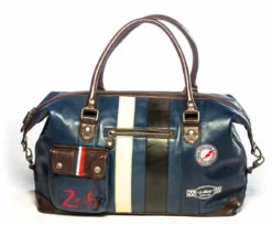 Sac Cuir Agneau Bleu " WE 48H " -Hexagona Soldes Boutique 48hbleu1 041224200 1039 15042021