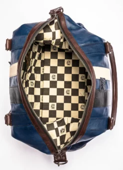 Sac Cuir Agneau Bleu " WE 48H " -Hexagona Soldes Boutique 48hbleu4 057170400 1039 15042021