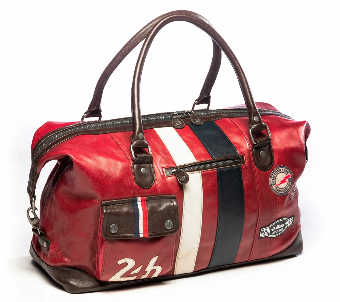 Sac Cuir Agneau Rouge " WE 48H " 3 Sac Cuir Agneau Rouge " WE 48H "