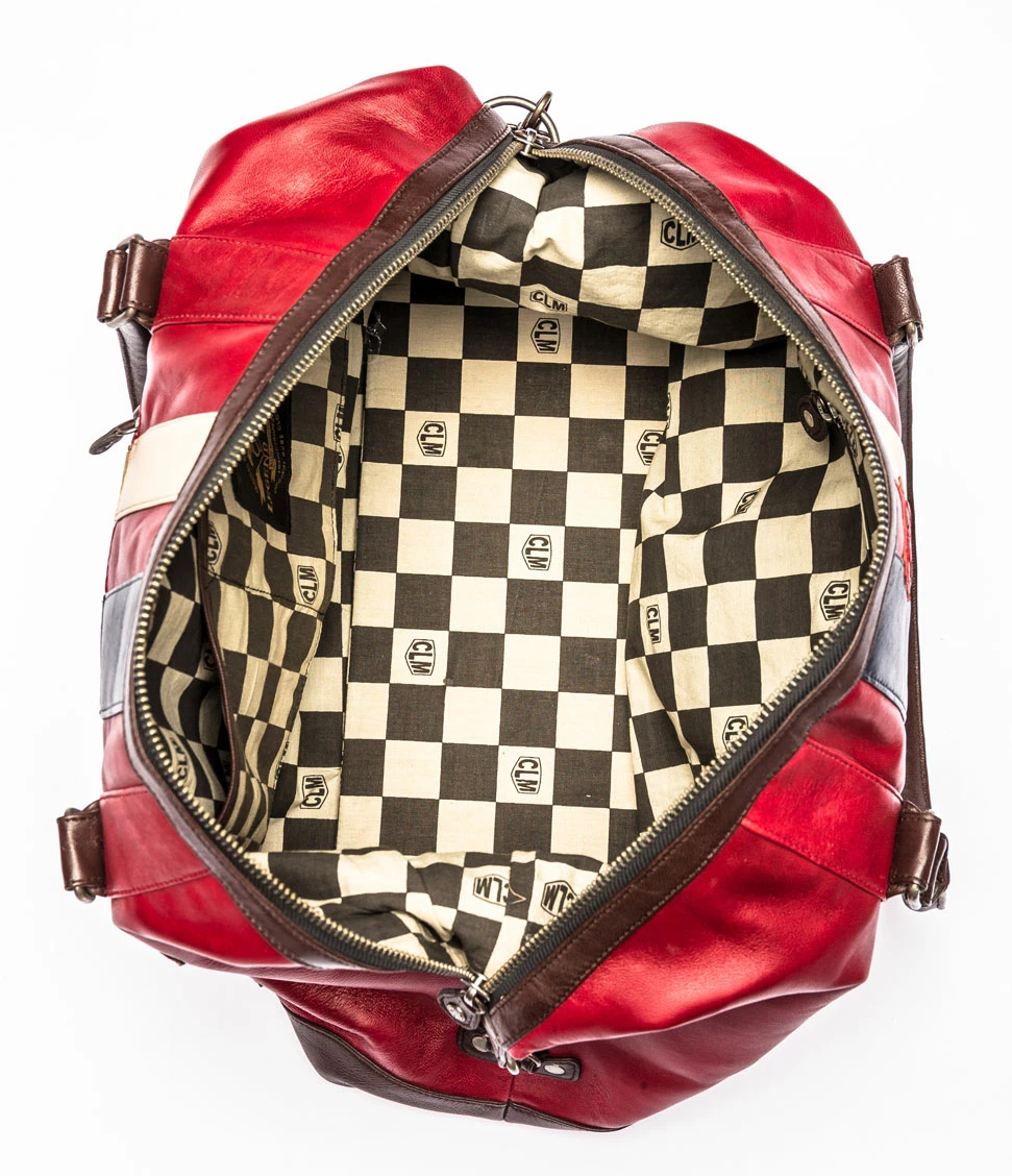 Sac Cuir Agneau Rouge " WE 48H " 5 Sac Cuir Agneau Rouge " WE 48H " – Image 3