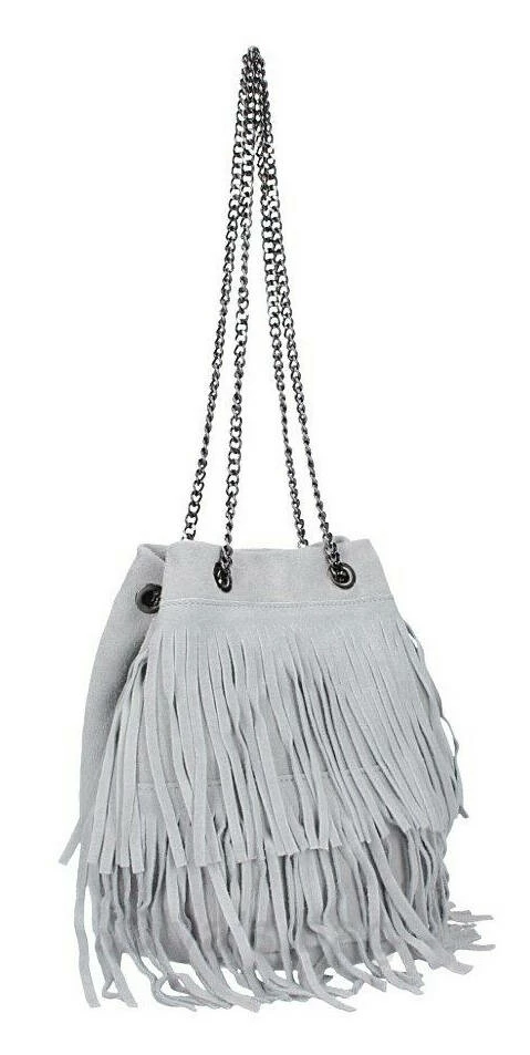 Sac Cuir Femme Gris "NAIMA" 4 Sac Cuir Femme Gris "NAIMA" – Image 2