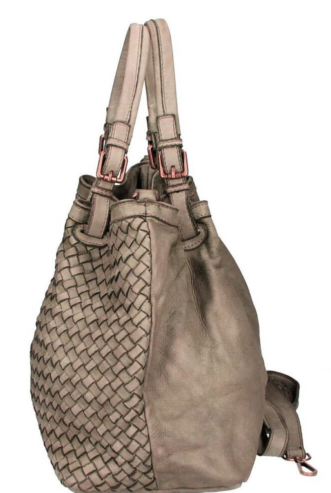 Sac Cuir Femme Taupe " SVEVA " 4 Sac Cuir Femme Taupe " SVEVA " – Image 2