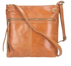 Sac Bandoulière Cuir Cognac " EVAN " -Hexagona Soldes Boutique 59evantr138cognac 035948400 1749 25022021