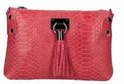 Pochette Cuir Femme Imprimé Python Rouge " THERESA " -Hexagona Soldes Boutique 59theresatr216rorosso1 083368900 1605 21032023