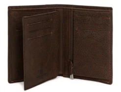 Hexagona Portefeuille Européen En Cuir De Vachette Marron " 667295 " -Hexagona Soldes Boutique 667295marronouvert 007133200 1805 12062021