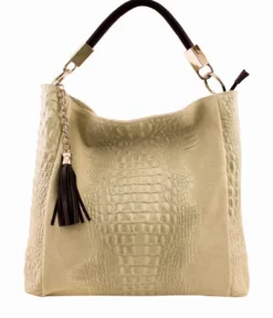 Sac Cuir Femme Vachette Taupe " MILA " -Hexagona Soldes Boutique 66milataupe 025251500 1537 26022021