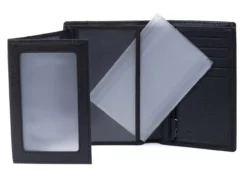 Hexagona Portefeuille Européen Cuir Vachette Grainé Noir " 687808 " -Hexagona Soldes Boutique 68780801002 090310000 1734 30032023