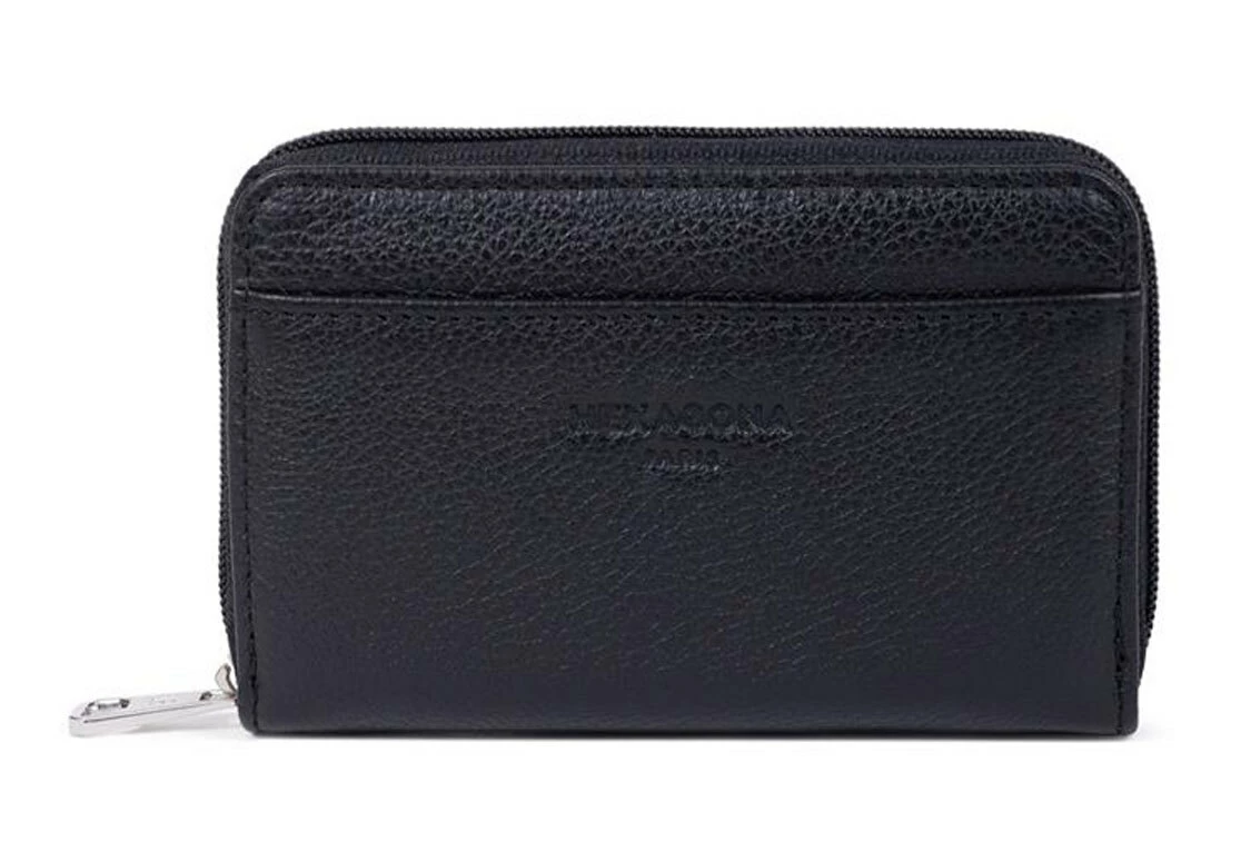 Hexagona Porte-cartes En Cuir De Vachette Noir " 687824 " 7 Hexagona Porte-cartes En Cuir De Vachette Noir " 687824 " – Image 5