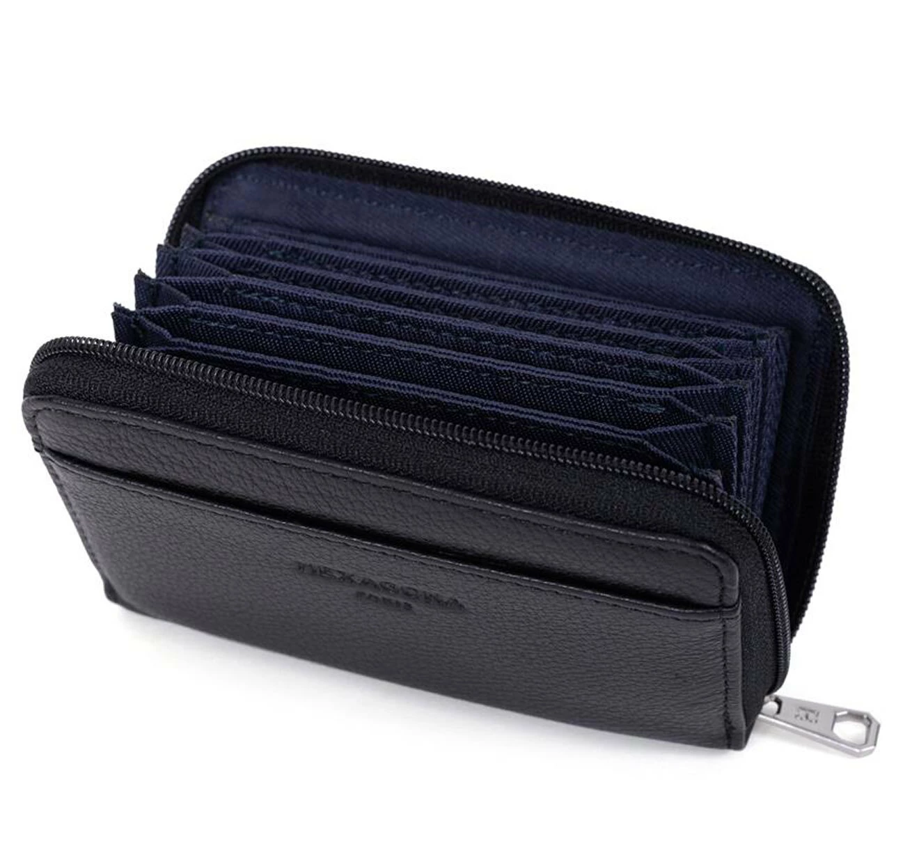 Hexagona Porte-cartes En Cuir De Vachette Noir " 687824 " 4 Hexagona Porte-cartes En Cuir De Vachette Noir " 687824 " – Image 2