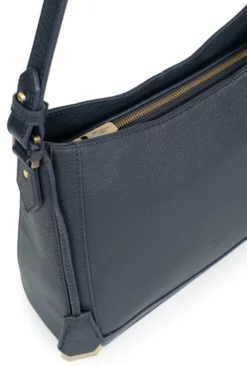 Hexagona Sac Porté épaule 1 Anse Cuir De Vachette Pétrole " 689672 " -Hexagona Soldes Boutique 68967267004 078873400 1136 17032023