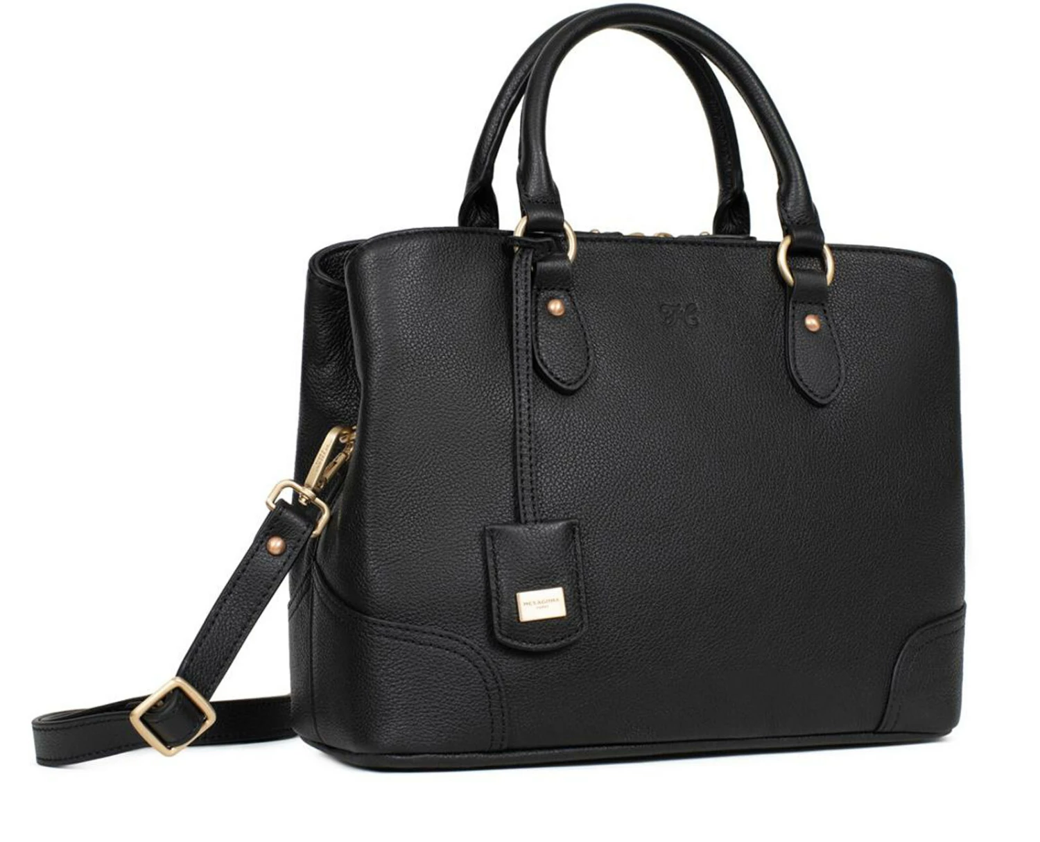 Hexagona Sac Porté Main 2 Poignées Vachette Noir " 689983 " 4 Hexagona Sac Porté Main 2 Poignées Vachette Noir " 689983 " – Image 2