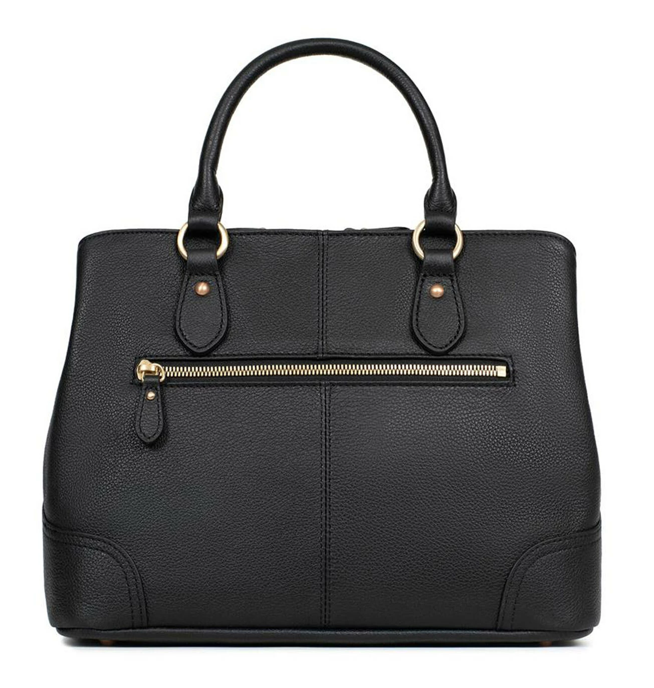 Hexagona Sac Porté Main 2 Poignées Vachette Noir " 689983 " 3 Hexagona Sac Porté Main 2 Poignées Vachette Noir " 689983 "