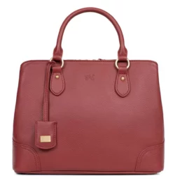 Hexagona Sac Porté Main 2 Poignées Vachette Carmin " 689983 " -Hexagona Soldes Boutique 68998326001 033663500 0912 15092023