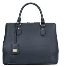 Hexagona Sac Porté Main 2 Poignées Vachette Bleu Pétrole " 689983 " -Hexagona Soldes Boutique 68998367001 058618000 0911 15092023