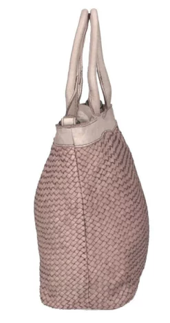 Sac à Main Cuir Vachette Tressé Rosa " KAROLA " -Hexagona Soldes Boutique 72karolas7256cirosacip 037238700 1605 21032023
