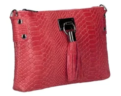 Pochette Cuir Femme Imprimé Python Rouge " THERESA " -Hexagona Soldes Boutique 74theresatr216rorosso2 053467600 1605 21032023