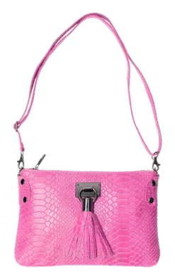 Pochette Cuir Femme Imprimé Python Fuxia " THERESA " -Hexagona Soldes Boutique 76theresatr216fxfuxia5 002089600 1605 21032023