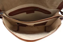 Cartable Cuir Vachette Marron " FIRENZE " -Hexagona Soldes Boutique 81firenzesencognac3 090413700 1703 29052018