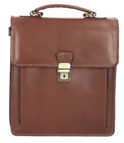 Petit Cartable Cuir Vachette Marron " LEO " -Hexagona Soldes Boutique 83leoc305mamarrone4 013728800 1729 22022021