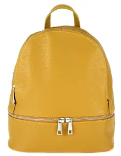 Sac à Dos Cuir Vachette Senape " ZAIRA " -Hexagona Soldes Boutique 84zairasensenape 066783300 1606 25022021