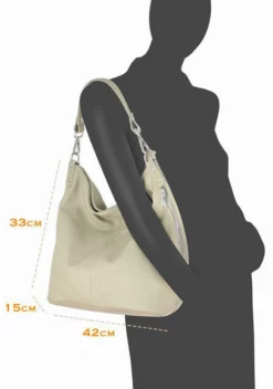 Sac Cuir Femme Beige " LUDMILLA " -Hexagona Soldes Boutique 86ludmillasag 059653400 1646 15102021