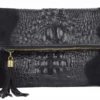 Pochette Cuir Vachette Femme Noir " TECLA " 2 Pochette Cuir Vachette Femme Noir " TECLA " -Hexagona Soldes Boutique 86teclanero 029960500 1727 01032021