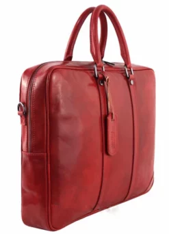 Cartable Cuir Vachette Rouge "GAVIN" -Hexagona Soldes Boutique 91gavin1 078247500 1051 12072018
