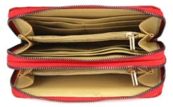 Portefeuille Rouge " PRISCA " -Hexagona Soldes Boutique 95priscasenrosso3 056563900 1437 30092022