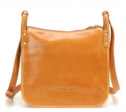 Sac Travers Cuir Vachette Cognac Femme " A123-03 " -Hexagona Soldes Boutique a12303cognac 096056300 1742 20032023