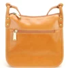 Sac Travers Cuir Vachette Cognac Femme " A123-03 " -Hexagona Soldes Boutique a12303cognacdos 046924100 1742 20032023