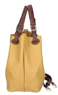 Sac à Main Cuir Senape " AURELIA " -Hexagona Soldes Boutique aurelia senape 1 078178300 1517 04112022