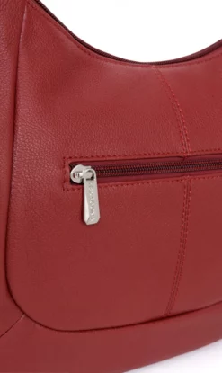 Hexagona Sac Porté épaule 1 Anse Cuir Vachette Rouge " 464779 " -Hexagona Soldes Boutique besaceencuirdevachette464779 rouge 3 002133500 1604 12032021