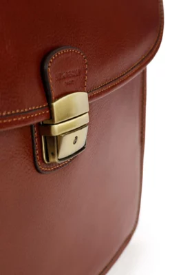 Hexagona Serviette 3 Soufflets Cuir Vachette Marron " 119074 " -Hexagona Soldes Boutique cartablea4encuirdevachette1190744 007409900 1126 12072021