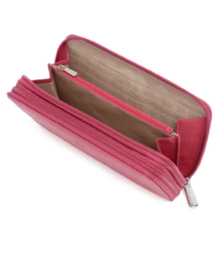 Hexagona Compagnon De Voyage En Cuir De Vachette Fuschia " 467399 "
