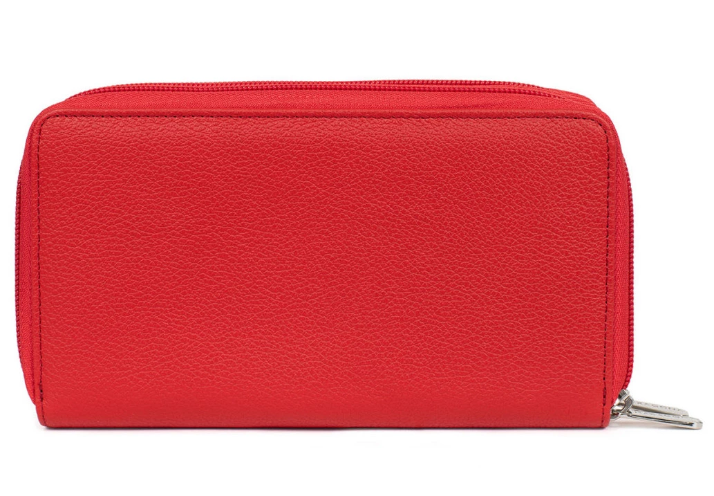 Hexagona Compagnon De Voyage En Cuir De Vachette Fraise " 467399 " 4 Hexagona Compagnon De Voyage En Cuir De Vachette Fraise " 467399 " – Image 2